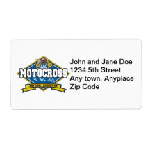 Motocross is My Life Custom Shipping Label