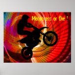 Motocross Light Streaks in a Windtunnel Posters