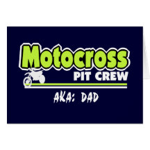 Motocross Pit Crew Dad Card