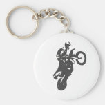 Motocross rider - keychain