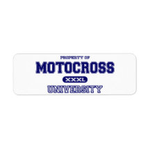 Motocross University Labels