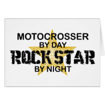 Motocrosser Rock Star by Night