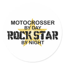 Motocrosser Rock Star by Night