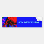 Motocrossing Going Loopy Bumper Sticker