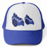 MOTOCYCLISTE SUR CASQUETTE BLEUE