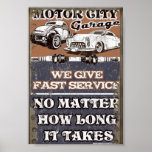 MOTOR CITY METAL SIGN
