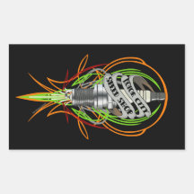 Motor City Speed Shop Sparkplug Toolbox Decal Stickers