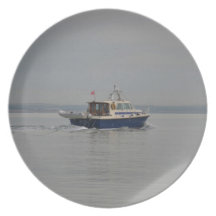 Motor Launch In The Solent Plates