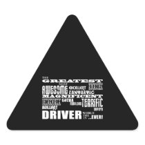 Motor Sports Racing Drivers Greatest Driver World Triangle Stickers