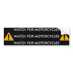 motorbike, motorbike, WATCH FOR MOTORCYCLES, WA... Bumper Stickers