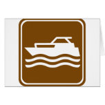 Motorcraft / Pleasure Boating Highway Sign Greeting Card