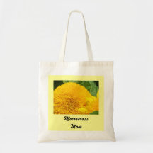 Motorcross Mom Tote Bags Coth Yellow Sunflowers