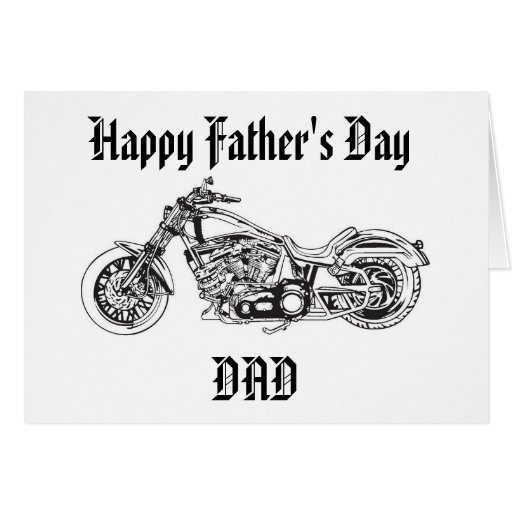 Motorcycle..1, Happy Father's Day DAD Card