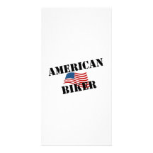 Motorcycle - American Biker Personalized Photo Card