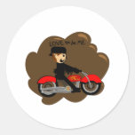 MOTORCYCLE  BOY- LOVE TO BE ME STICKER