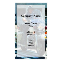 Motorcycle Cop Business Card Templates