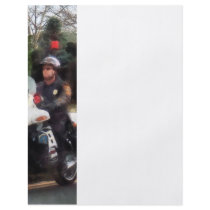 Motorcycle Cop on Patrol Flyer Design
