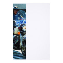 Motorcycle Cop Stationery