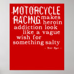Motorcycle Heroin Dirt Bike Motocross Poster