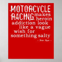 Motorcycle Heroin Dirt Bike Motocross Poster