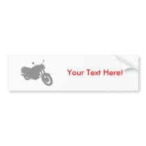 Motorcycle: Outline Profile: Bumper Sticker