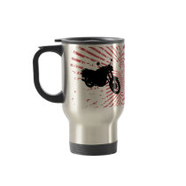 Motorcycle: Outline Profile: Custom Travel Mug