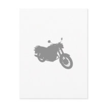 Motorcycle: Outline Profile: Post Card