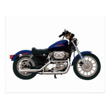 Motorcycle Postcard