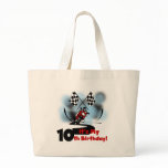 Motorcycle Racing 10th Birthday Canvas Bag