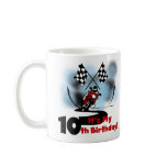 Motorcycle Racing 10th Birthday Mugs