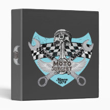 Motorcycle racing 3 ring binders