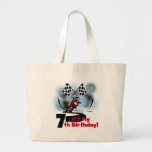 Motorcycle Racing 7th Birthday Canvas Bag