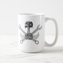Motorcycle racing mug