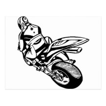 Motorcycle Racing Postcard
