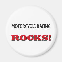 Motorcycle Racing Rocks Magnet
