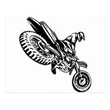 Motorcycle Rider Postcards