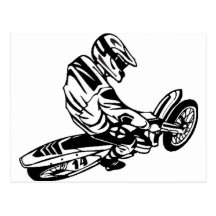 Motorcycle Sport Bikers Post Card