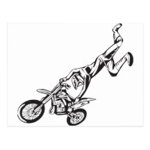 Motorcycle Sport Post Card