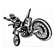 Motorcycle Sports Bike Post Card