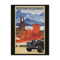 Motoring In Germany Postcard