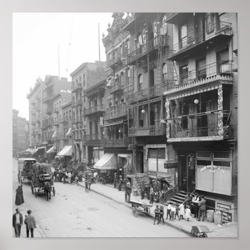 Mott Street, New York, 1900 Posters