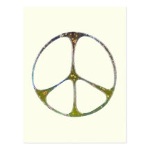 Mottled Peace Postcard
