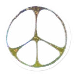 Mottled Peace Stickers