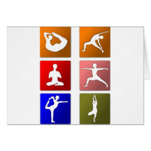 motudo_Yoga Greeting Cards