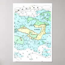 Moucha Island Chart Posters