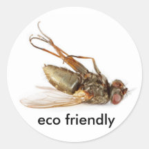 Mouche morte - eco amical autocollants