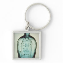 Mould-blown masonic flask keychains