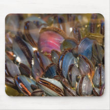 Moules sous l'océan tapis de souris