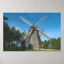 Moulin à vent - affiche