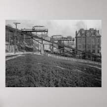 Mount Adams Inclined Railroad in Cincinnati 1905 Poster